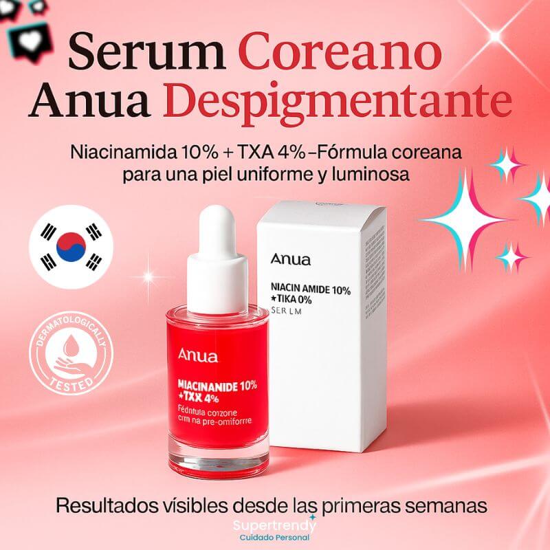 Anua Serum Coreano Despigmentante - Quita manchas y recupera la confianza en tu piel.
