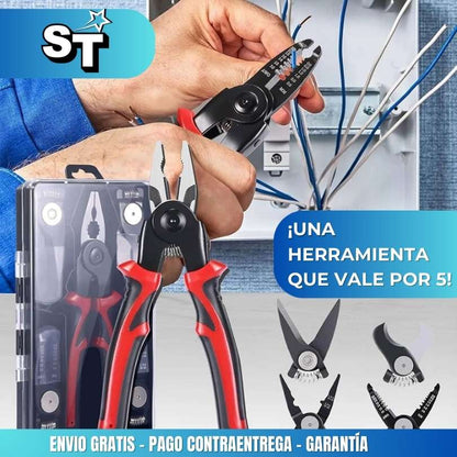 FIXIT 5™ Alicate 5 en 1 de cabezas intercambiables