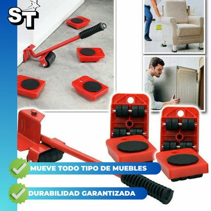 EasyMove ™ Elevador y patines para muebles y objetos pesados