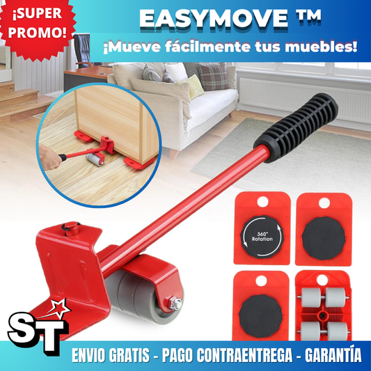 EasyMove ™ Elevador y patines para muebles y objetos pesados