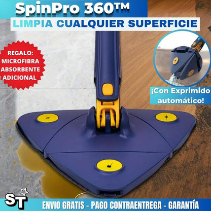 SpinPro 360™: Trapero giratorio con exprimido automático + REGALO